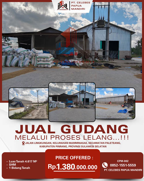 Gudang di Kab.Pinrang, Sulawesi Selatan