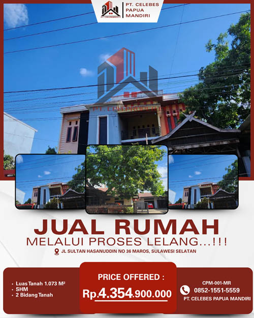 Rumah di Kab. Maros, Sulawesi Selatan di Kabupaten Maros