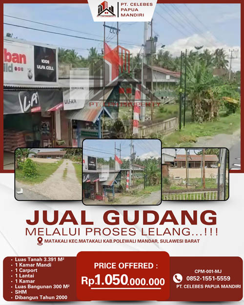Gudang di Kab. Polewali Mandar, Sulawesi Barat
