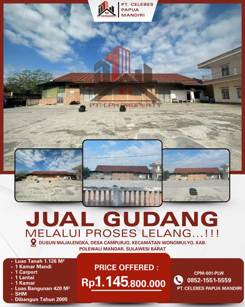 Gudang di Kab. Polewali Mandar, Sulawesi Barat