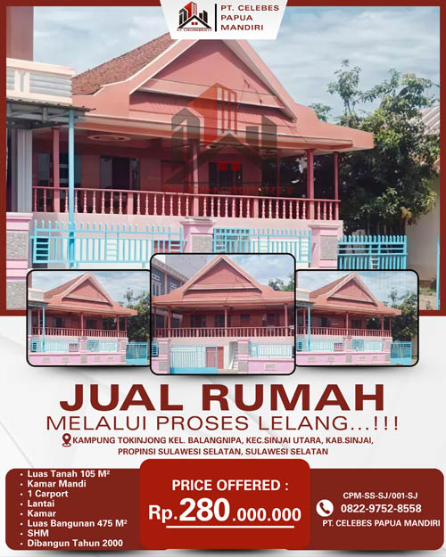 Ruko di Kab. Sinjai, Sulawesi Selatan di Kabupaten Sinjai